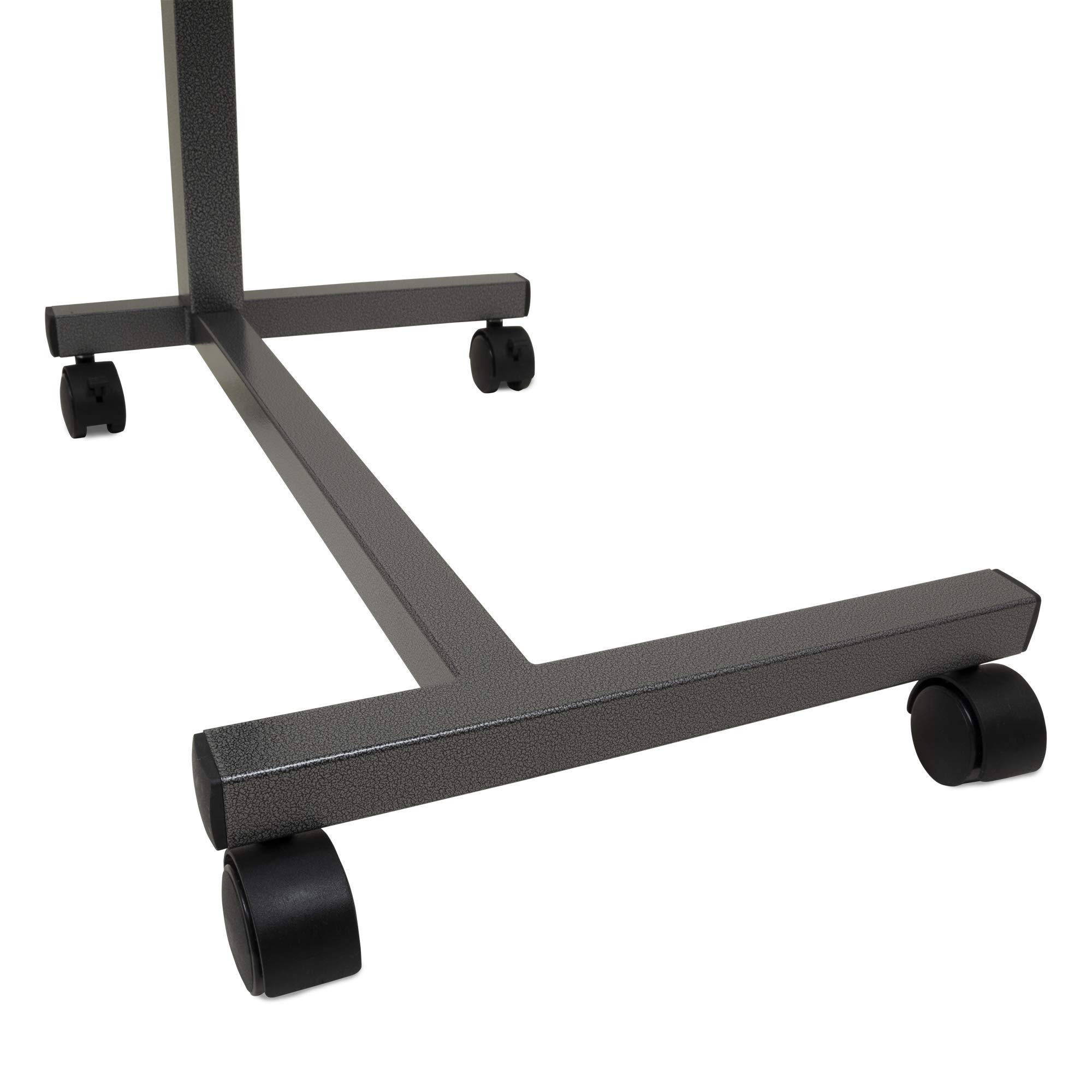 Carex Hospital Bed Table and Overbed Table - Laptop Table for Recliner, Bed, and Sofa - Computer Table for Bed and Hospital Bedside Table, Hospital Tray Table Adjustable with Wheels