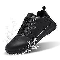 Non Slip Work Shoes for Men Waterproof Slip Resistant Food Service Restaurant Kitchen Chef Shoes Lightweight Comfort Walking Sneaker Casual Shoe