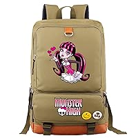 Water Resistant Daypack Monster High Graphic Bookbag,Draculaura Canvas Backpack for Hiking,Travel,Outdoor