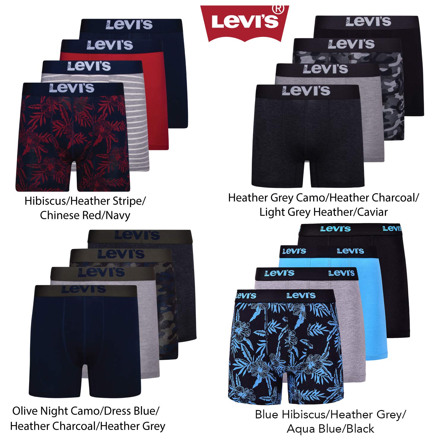 Mua Levi's Mens Boxer Briefs Cotton Stretch Underwear For Men 4 Pack trên  Amazon Mỹ chính hãng 2023 | Giaonhan247