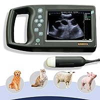 Portable Veterinary Ultrasound Machine 5.7 inch LCD Screen M6 Veterinary Pregnancy with 3.5mHz Mechanical Sector Probe for Dog, Cat, Sheep, Pig Pregnancy Test