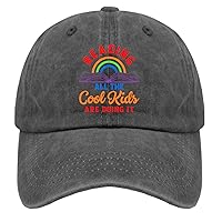 All The Cool Kids are Reading Caps Women's Hat Pigment Black Mens Beach Hat Gifts for Grandpa Cool Caps