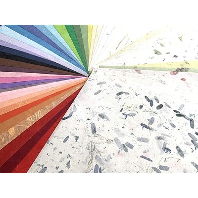 WADSUWAN SHOP A4 Mixed Thin Mulberry Paper Sheet Design Craft Hand Made Art  Tissue Mulberry Paper Sheets Origami Washi Thailand Products