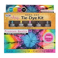 DIY Tie Dye Kit, Emooqi 26 Colors Fabric Dye Art Set with Rubber