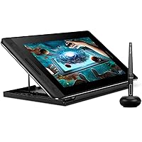 HUION KAMVAS Pro 12 Graphics Drawing Tablet with Screen Full Laminated Tilt 8192 Pen Pressure Battery-Free Stylus Adjustable Stand Compatible with Windows/Mac/Linux, 11.6 Inch Pen Display