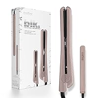 Cortex International Blk Duo Flat Irons - Professional Hair Straghtener, Mini Hair Straightener,Travel Iron, Professional Hair Straightener, Ceramic Plates, Dual Voltage, 1.25 + 0.5 inch - Dusty Rose