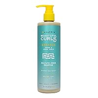 Alaffia Beautiful Curls Curl Enhancing Cream Shampoo, Kinky Curly Hair Products, Natural Shampoo, No Sulfates with Shea Butter, Essential Oils, Chamomile, Yarrow 12 Fl Oz