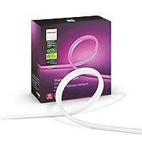 Outdoor 7-Foot Smart LED Light Strip - White and Color Ambiance - 1 Pack - Requires Hue Bridge - Weatherproof - Control with Hue App - Works with Alexa, Google Assistant and Apple HomeKit