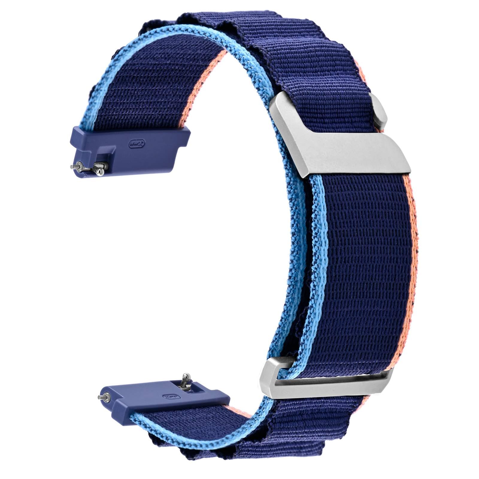 WOCCI Alpine Loop Nylon Watch Bands, Adjustable Sport Straps for Men and Women, Choose Color & Width 18mm 20mm 22mm