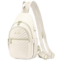 LOVEVOOK Sling Bag for Women Small Crossbody Sling Backpack Fashion Mini Shoulder Bag Chest Bag for Traveling Hiking