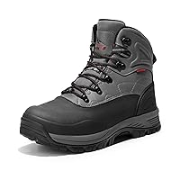 NORTIV 8 Men's Insulated Waterproof Construction Hiking Winter Snow Boots