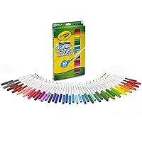 Crayola - 58-5050-E-000 - Loisir Créatif - 50 Feutres Lavables à Dessiner