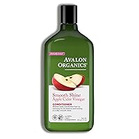 Avalon Organics Conditioner, Smooth Shine Apple Cider Vinegar, 11 Oz (Pack of 6)