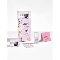 DIY Gel Manicure Kit | Gel Nail Polish Kit w/ LED Nail Dryer Lamp, 1 Gel Polish, Cuticle Stick, Nail File, & Remover Wraps, (Lilac Blossom)