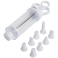 Cupcake Injector/Decorating Icing Set, 9-Piece Set, Stainless Steel, Multicolor