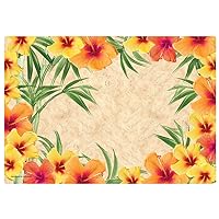 Hoffmaster 311112 Hibiscus Placemat, 100% Recycled Paper, 9-3/4
