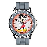 Disney Kids' MK1242 Mickey Mouse Analog Display Analog Quartz Grey Watch