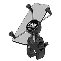 RAM MOUNTS X-Grip Large Phone Mount with RAM Snap-Link Tough-Claw RAM-HOL-UN10-400U for Motorcycle, ATV/UTV, Bike