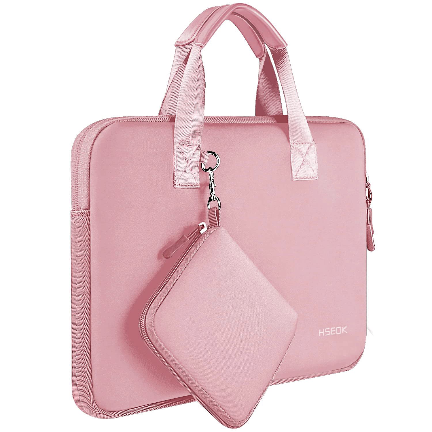 Pink 14 Inch Laptop Sleeve Bag with Carry Handles