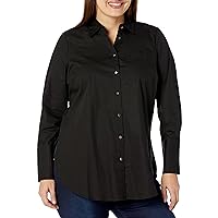 City Chic Plus Size Shirt Sabine in Black, Size 24