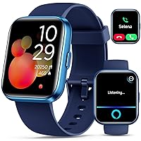 Smart Watch for Men Women Answer/Make Call, 1.8’’Fitness Tracker Watch Alexa Built-in, Sleep Heart Rate Monitor Pedometer, 2024 Smartwatch 120 Sport Modes 110 Dials, for Android iOS Phone Blue