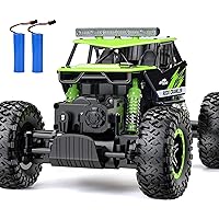 Rc Car, Remote Control Monster Truck, 2.4Ghz 4wd Off Road Rock Crawler Vehicle, 1:16 All Terrain Rechargeable Electric Toy for Boys & Girls