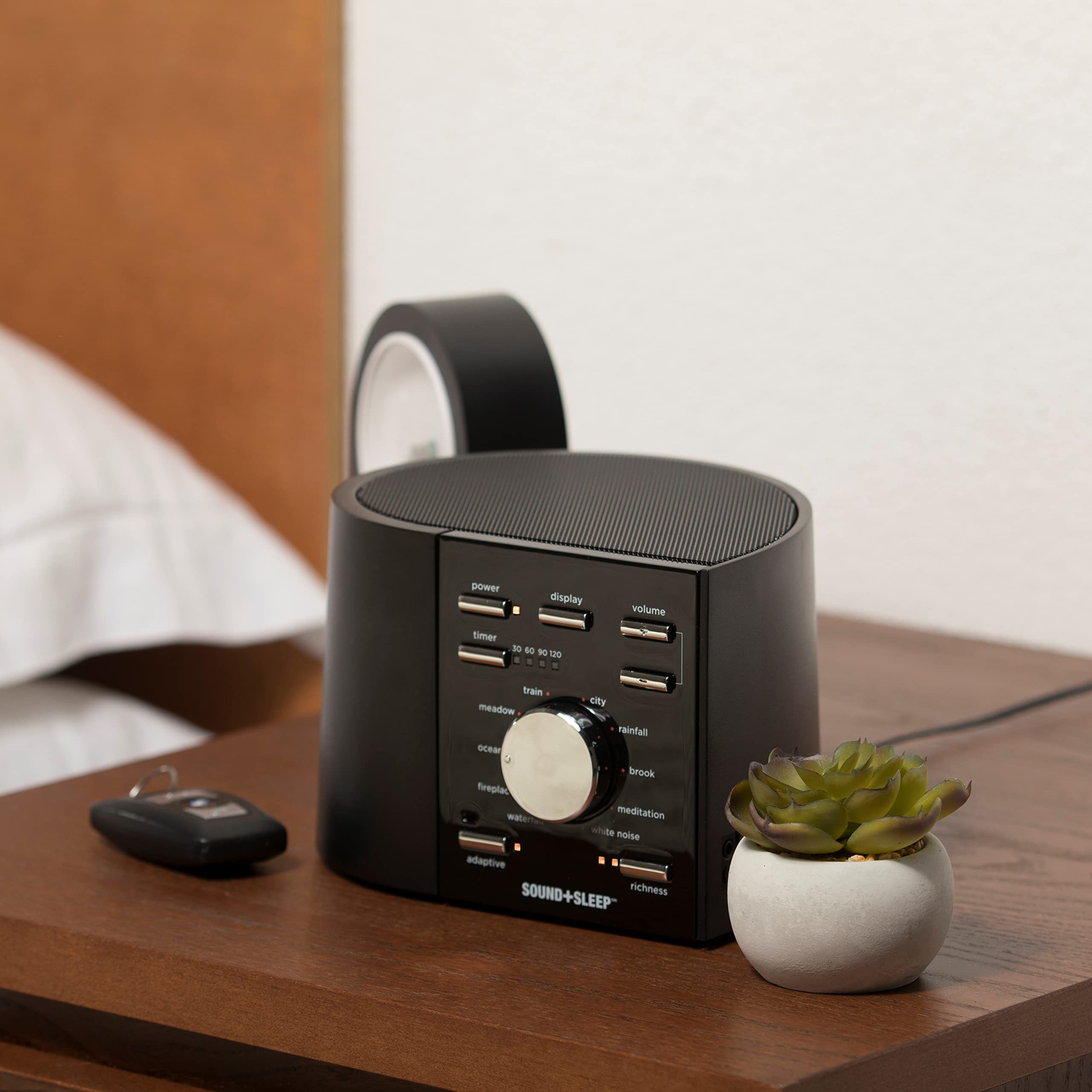 Sound+Sleep High Fidelity Sleep Sound Machine with 30 Guaranteed Non-Looping Nature Sounds, and Sleep Timer
