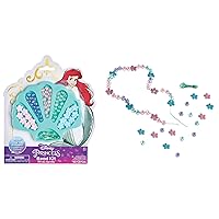 ©Disney Princess Enchanting Jewelry Bead Kit | Includes 64 Multicolor Beads & 2 Elastic Strings, Ideal Party Gift For Birthdays & Themed Events - 1 Set