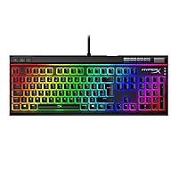 HyperX Alloy Elite 2 – Mechanical Gaming Keyboard, Red Linear Switch, Software-Controlled Light & Macro Customization, ABS Pudding Keycaps, Media Controls, RGB LED Backlit (UK Layout)