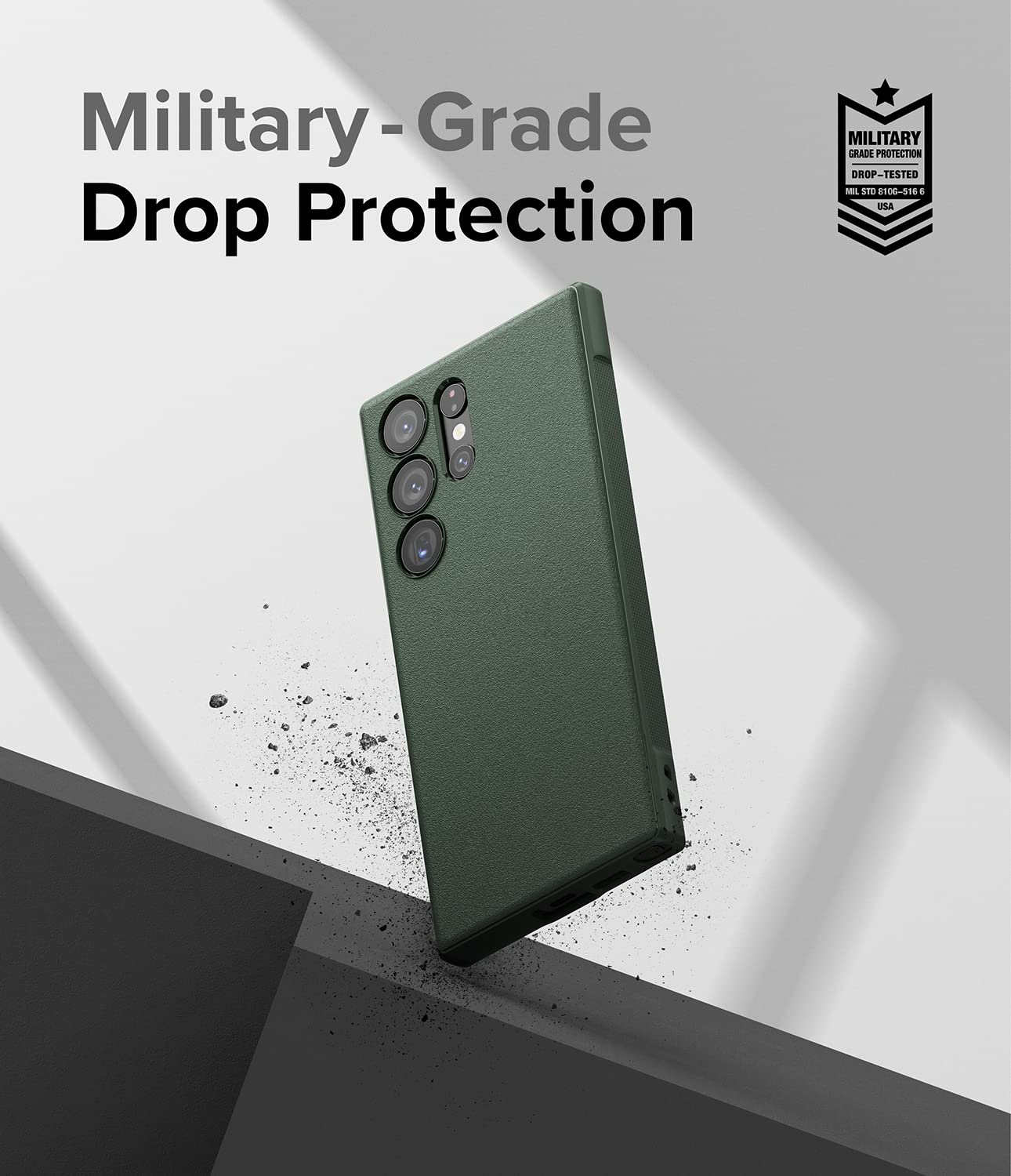 Ringke Onyx [Feels Good in The Hand] Compatible with Samsung Galaxy S23 Ultra Case 5G, Anti-Fingerprint Technology Non-Slip Enhanced Grip Smudge Proof Cover Designed for S23 Ultra Case - Dark Green