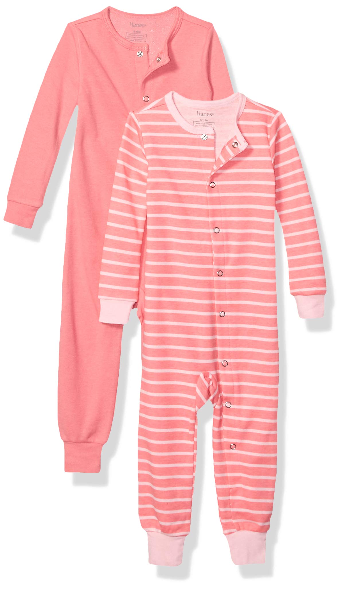 Hanes Boys' Ultimate Baby Flexy 2 Pack Sleep and Play Suits