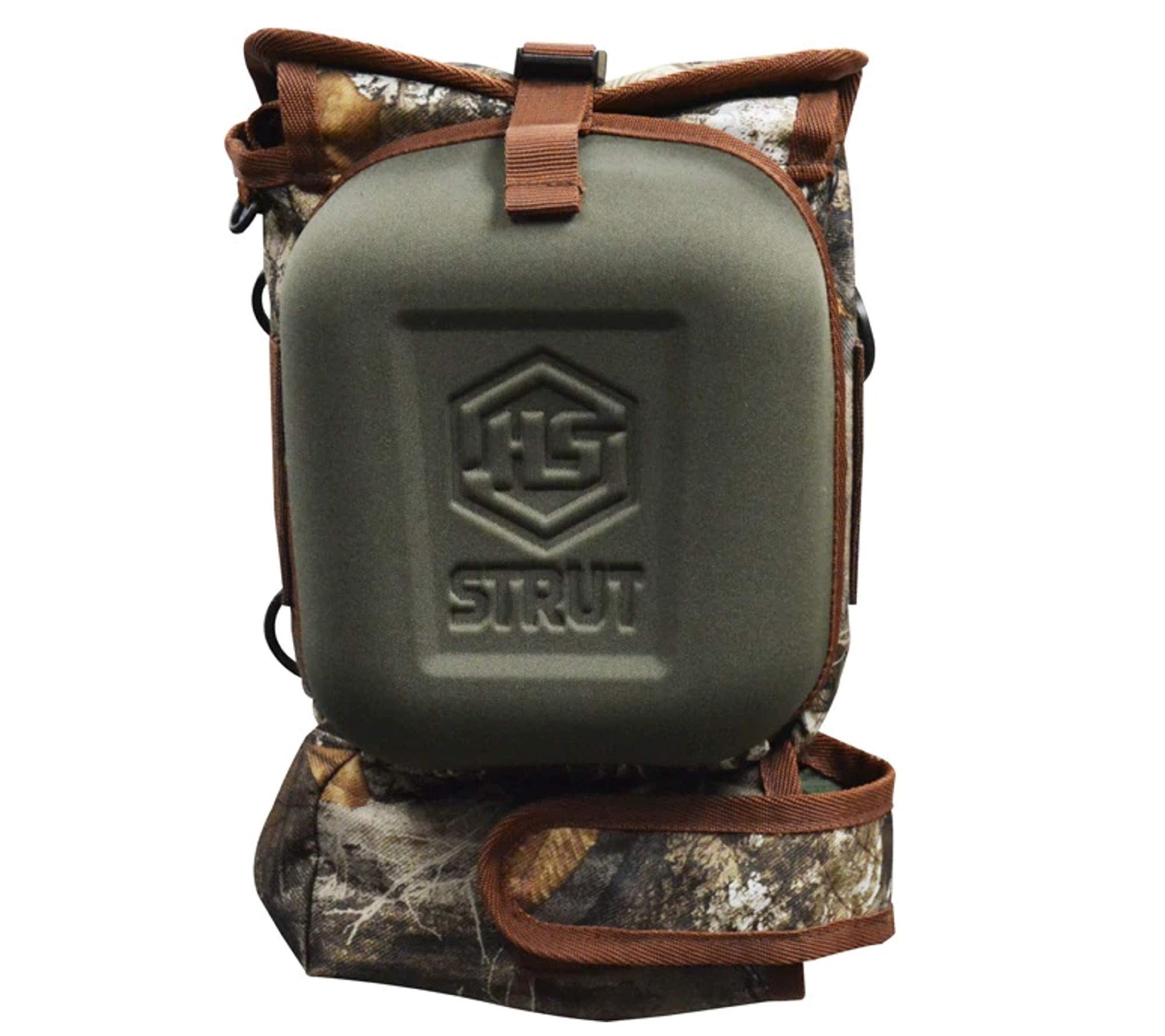 Hunters Specialties STRUT Durable Adjustable Hunting Turkey Realtree Edge Chest Pack with Magnetic Closure, camo