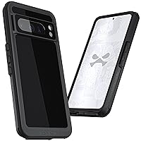 Ghostek Nautical Slim Google Pixel 8 Pro Waterproof Case - Built-in Screen Protector and Camera Protector, Compatible with Wireless Charging (6.7 Inch, Black)