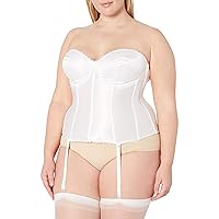 Women's Plus Size Smooth Satin Hourglass Bustier