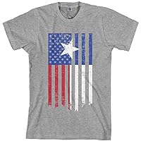 Threadrock Men's Texas American Flag T-Shirt