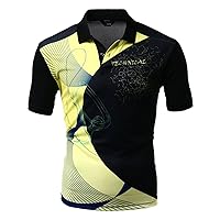 Men's Cool Max Fabric Sporty Design Printed Polo T-Shirt