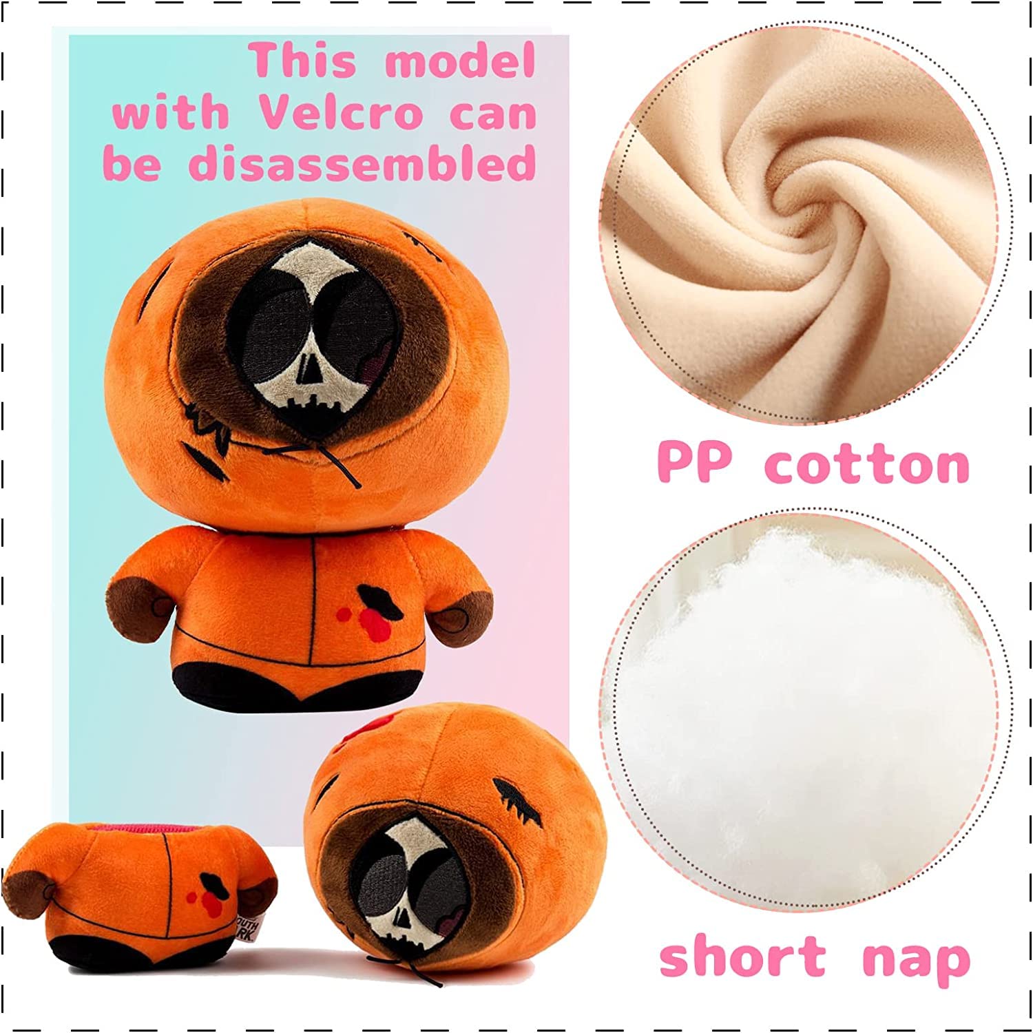 isovoc 8in Cartoon Plush Toy Game Doll Plush Figure Soft Stuffed Plushie for Kids Adults Festival Birthday Gift（6PCS）
