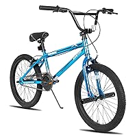 JOYSTAR Gemsbok 20 Inch BMX Bike for Kids Ages 7 Year and Up, Freestyle Kids' Bicycles for Boys Girls Beginner Level Riders, Dual Hand Brakes, Single Speed Kids Bike, Multiple Colors