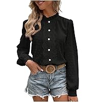 Women Lace Shirts Mock Neck Long Sleeve Top Casual Blouses Stretch Lace Slim T Shirt Dressy Work Blouse Tunic Tops