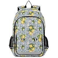 ALAZA Vintage Lemon Geometric Backpack Bookbag Laptop Notebook Bag Casual Travel Trip Daypack for Women Men Fits 15.6 Laptop