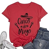Cinco De Mayo Shirts Women Mexican Fiesta Vacation T Shirt 5th May Tee Funny Saying Casual Short Sleeve Tops Blouse