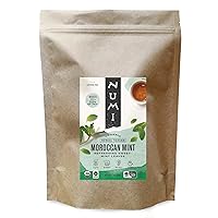 Numi Organic Moroccan Mint Tea, 16 Ounce Pouch, Loose Leaf Herbal Tea, Brews 200 Cups, Caffeine Free (Packaging May Vary)