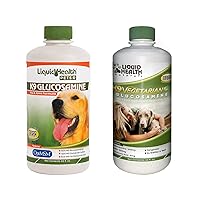 32 Oz K9 Liquid Glucosamine and Vegetarian for Dogs, Puppies and Senior Canines - Chondroitin, MSM, Hyaluronic Acid – Joint Health, Dog Vitamins Hip Joint Juice, Joint Oil