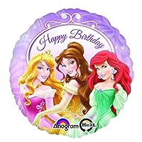 Princess Happy Birthday Foil Balloon (Each)