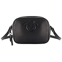 True Religion Women's Crossbody Bag, Mini Adjustable Shoulder Handbag Camera Purse with Horseshoe Logo