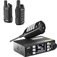 Great GMRS Radio Bundle (Radioddity DB20-G 20W Car Mobile Radio+Radioddity GM-N1 3W GRMS Handheld Radio +), Display Sync, Repeater Capable, VOX