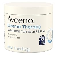 Eczema Therapy Itch Relief Balm with Colloidal Oatmeal & Ceramide for Dry Itchy Skin, Non-Greasy, Steroid-, Fragrance- & Paraben-Free Moisturizing Skin Protectant Cream, 11 oz