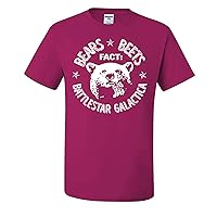Hact Bears Beets Battlestar Quote Pop Culture Graphic Mens T-Shirts