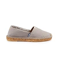 VISCATA Barceloneta Espadrille Canvas Women's Flat Slip On Shoes Handmade in Spain Fashionable Organic Cotton Canvas Lightweight Material with 100% Natural Jute Midsole for All Casual Occasions