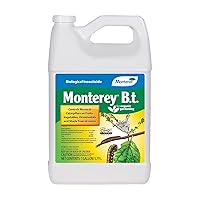 B.t. - Biological Insecticide for Organic Gardening - 1 Gallon Concentrate - Apply Using a Sprayer Following Mix Instructions